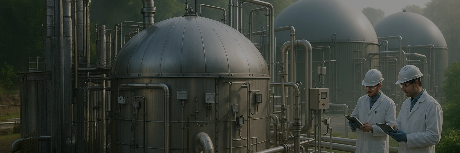 Biodigestores industriales generación de biogás