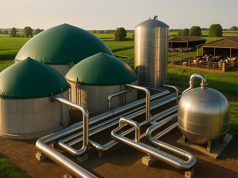 Biodigestor granja porcina generación de biogás